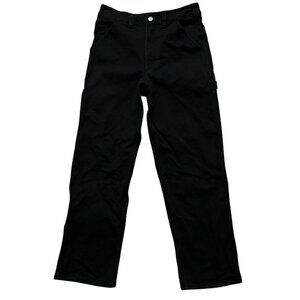 Nike Life Carpenter Pants Mens Size 28 Baggy Wide Leg Stretch FB7198-010 Black